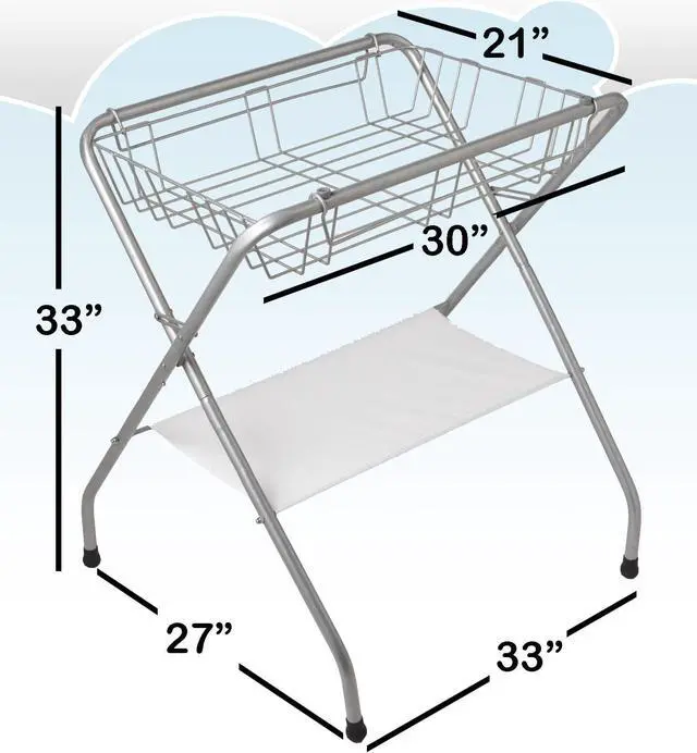 Alt view image 4 of 5 - EuroBath and Folding Bath Stand Combo (White)