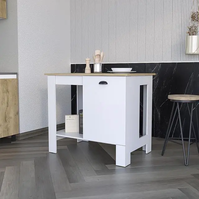 Main image of Kitchen island, Shoproni, White