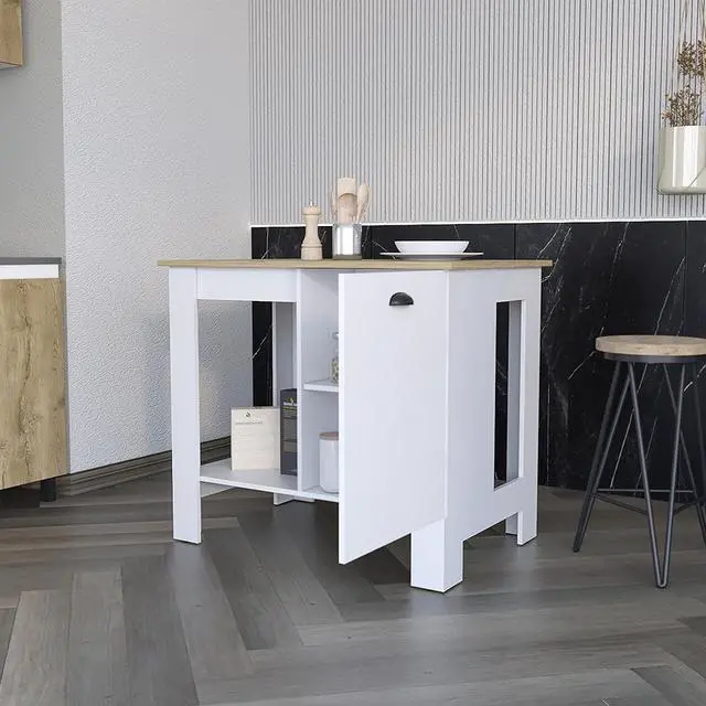 Alt view image 4 of 6 - Kitchen island, Shoproni, White