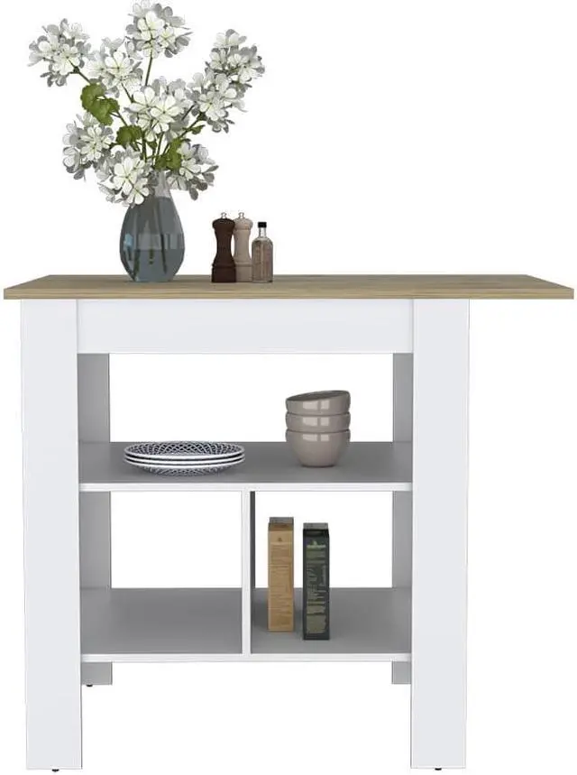 Alt view image 2 of 7 - Kitchen Island, Pompeya, White