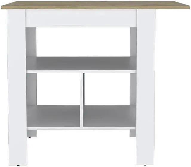 Alt view image 4 of 7 - Kitchen Island, Pompeya, White