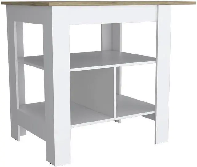Alt view image 5 of 7 - Kitchen Island, Pompeya, White