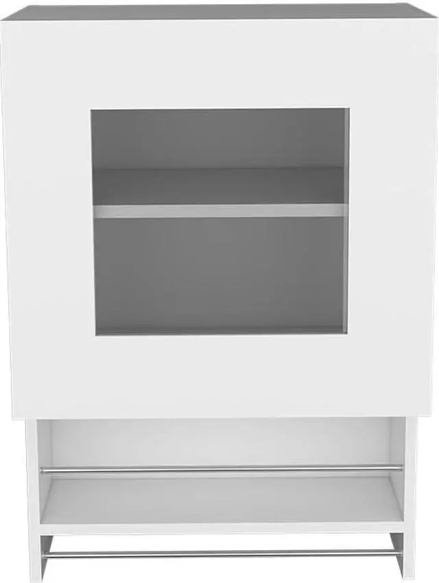 Alt view image 2 of 5 - Kitchen Wall Cabinet , Papua, White -White
