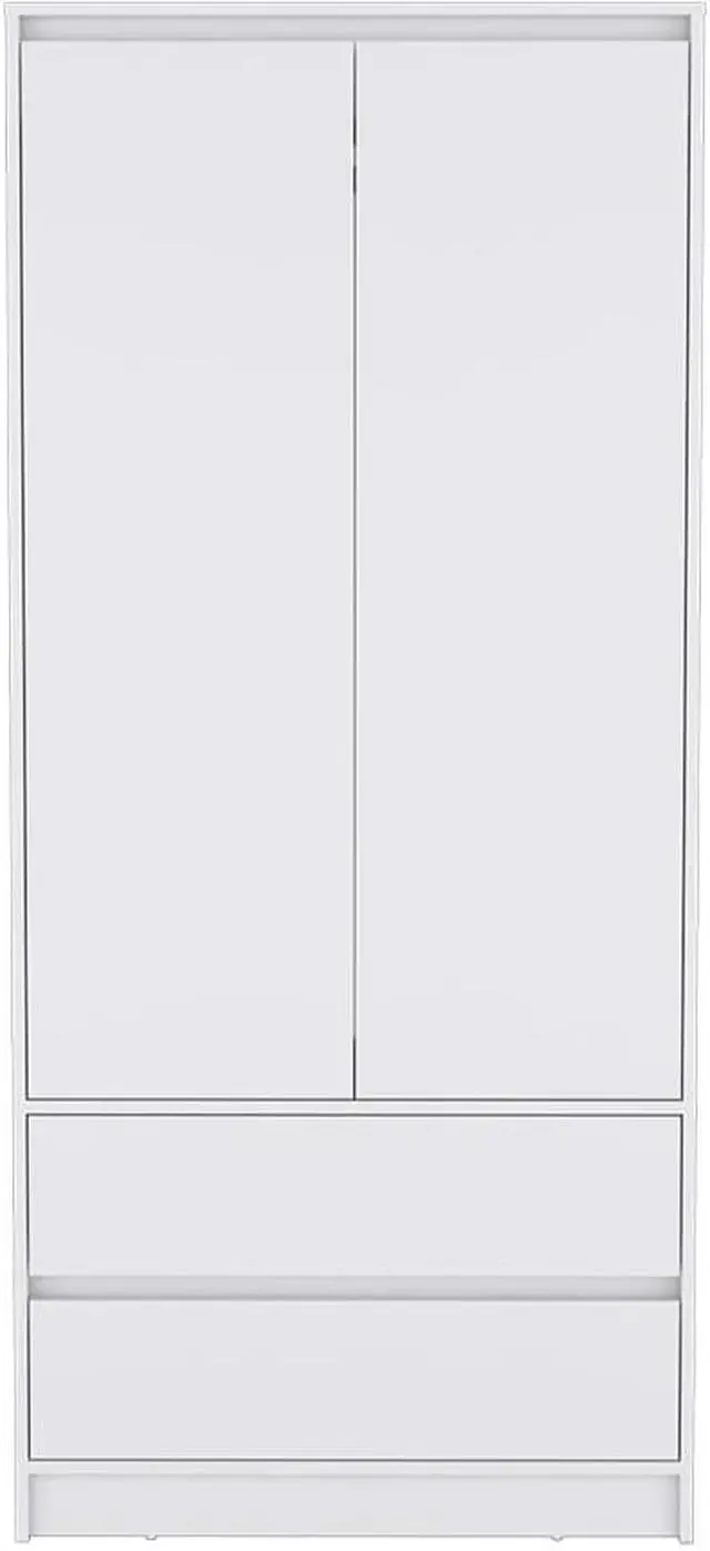 Alt view image 2 of 7 - Armoire Closher, Two Drawers -White