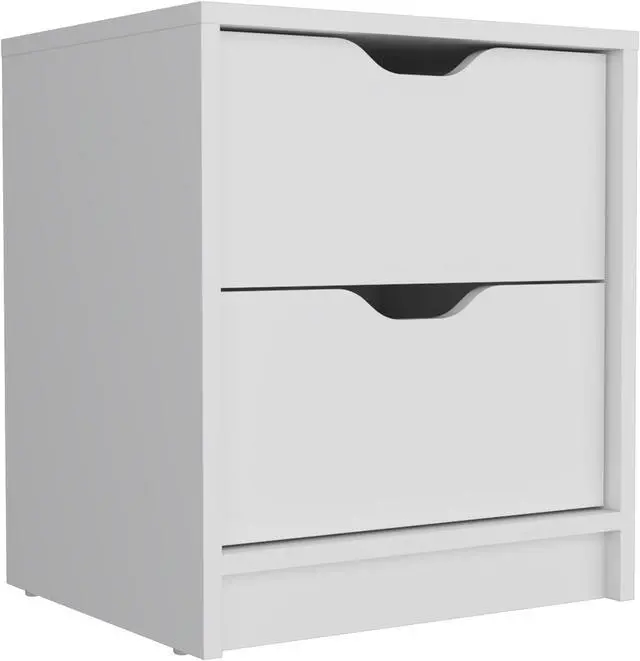 Alt view image 6 of 6 - Bennett 2 Piece Bedroom Set, Nightstand + Dresser, White