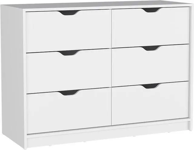 Alt view image 5 of 6 - Bennett 2 Piece Bedroom Set, Nightstand + Dresser, White