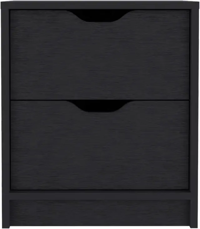 Alt view image 5 of 6 - Bennett 2 Piece Bedroom Set, Nightstand + Dresser, Black