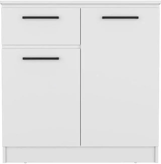 Alt view image 7 of 7 - Multi-Functional Dresser Carlin with  Drawers and Top Surface as TV Stand, White