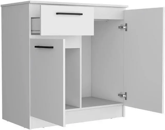 Alt view image 6 of 7 - Multi-Functional Dresser Carlin with  Drawers and Top Surface as TV Stand, White