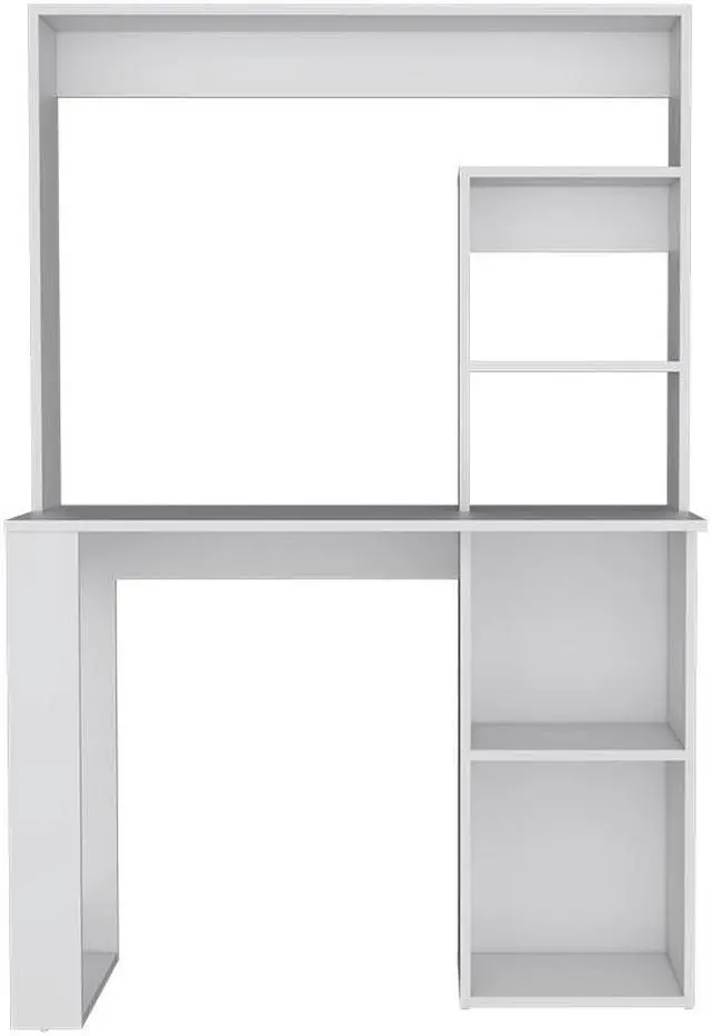 Alt view image 2 of 7 - Ryndon with Hutch Desk, White