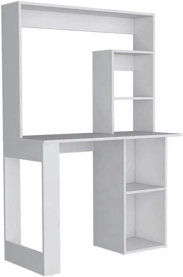 Alt view image 5 of 7 - Ryndon with Hutch Desk, White