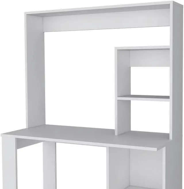 Alt view image 6 of 7 - Ryndon with Hutch Desk, White