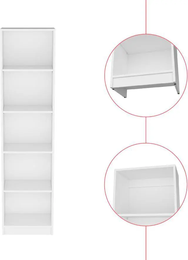 Alt view image 7 of 7 - Bookcase XS Benzoni, Office, White