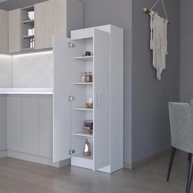 Alt view image 5 of 7 - Pantry Cabinet Clinton, White