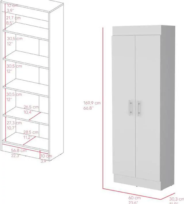 Alt view image 3 of 7 - Pantry Cabinet Clinton, White