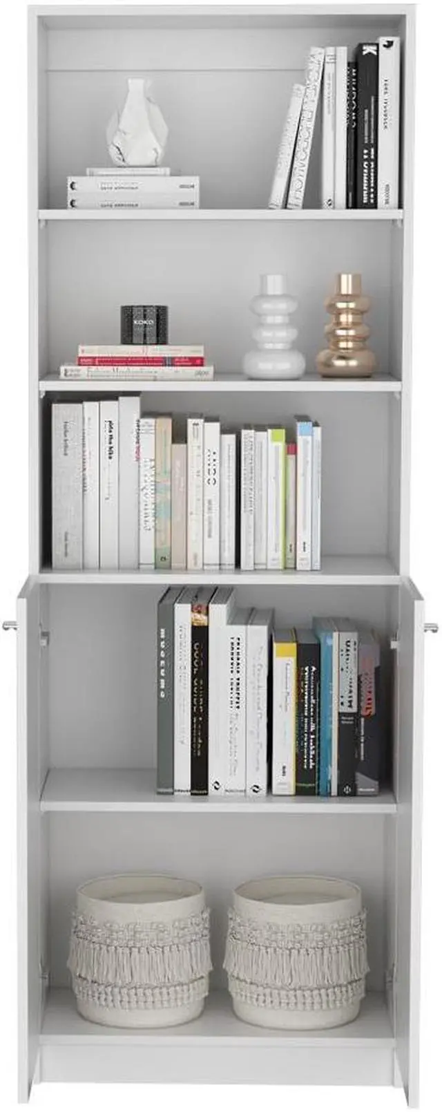 Alt view image 6 of 6 - Veta 2 Piece Living Room Set with 2 Bookcases, White