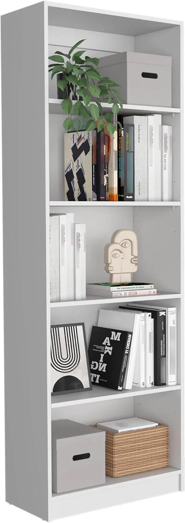 Alt view image 6 of 7 - Tuin 3 Piece Living Room Set with 3 Bookcases, White