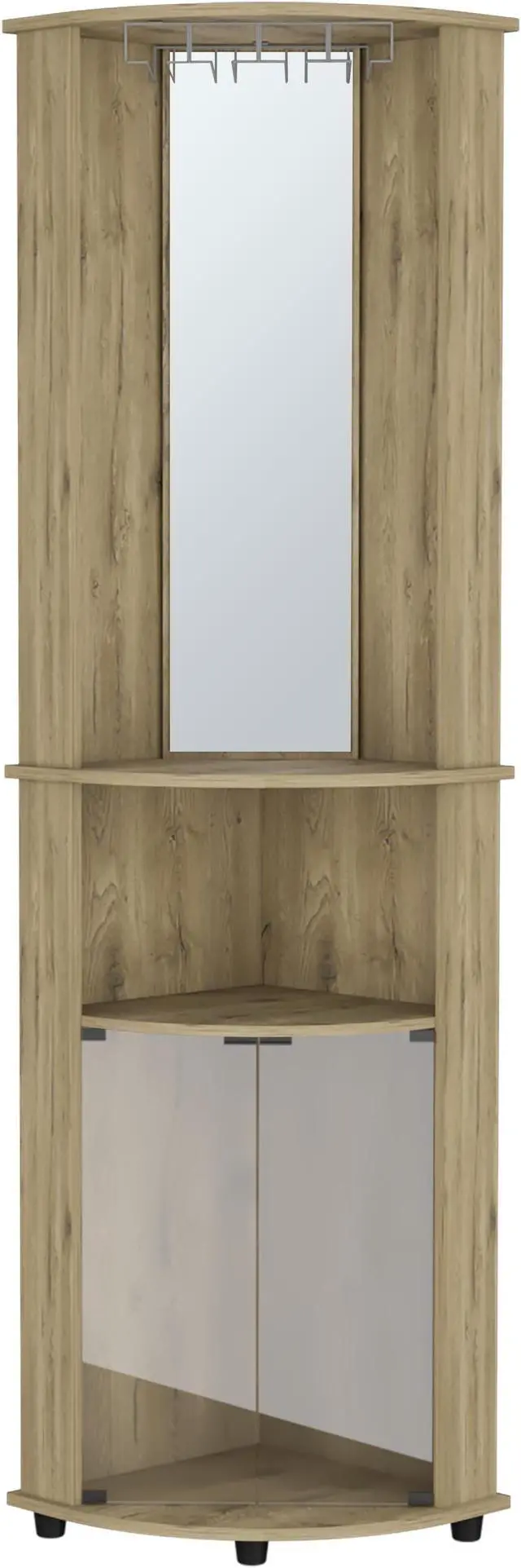 Alt view image 2 of 7 - Corner bar Cabinet, Rialto, Macadamia -Macadamia