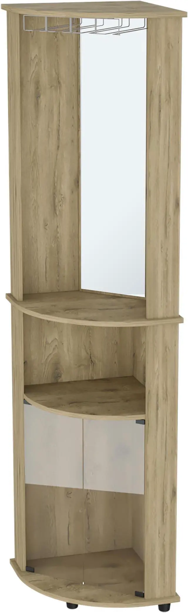 Alt view image 7 of 7 - Corner bar Cabinet, Rialto, Macadamia -Macadamia
