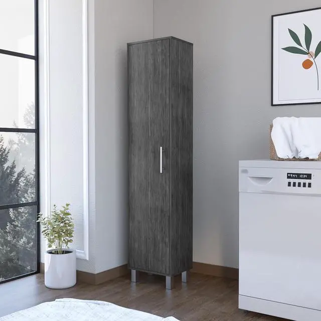 Alt view image 2 of 7 - Storage Cabinet Buccan, Laundry, Smoky Oak