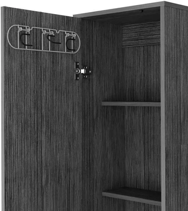 Alt view image 6 of 7 - Storage Cabinet Buccan, Laundry, Smoky Oak