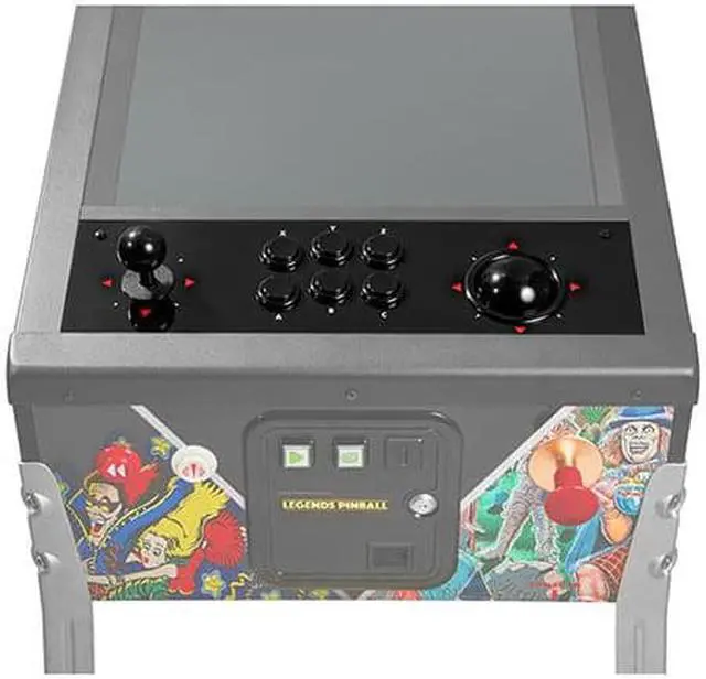 Alt view image 3 of 5 - Arcade Control Panel, Drop-In Upgrade For Legends Pinball Arcade Machine, Home Arcade, Plug and Play Arcade Style 8-Way Joy Stick and Trackball Controllers - OEM