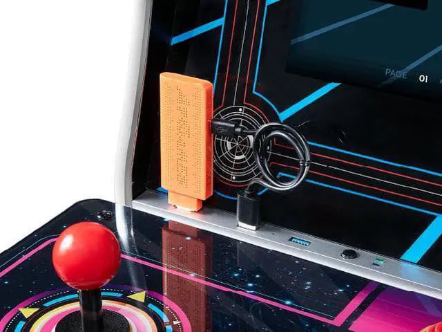 Alt view image 3 of 7 - Bandai Namco Arcade Blast! Console, Connects Via HDMI, 10 Greatest Classic Retro Video Games, Pac-Man, Galaga, Mappy, More Built In, With a 2.4Ghz Wi-Fi Video Game Controller, HD Resolution