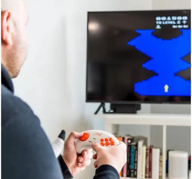 Alt view image 7 of 7 - Bandai Namco Arcade Blast! Console, Connects Via HDMI, 10 Greatest Classic Retro Video Games, Pac-Man, Galaga, Mappy, More Built In, With a 2.4Ghz Wi-Fi Video Game Controller, HD Resolution
