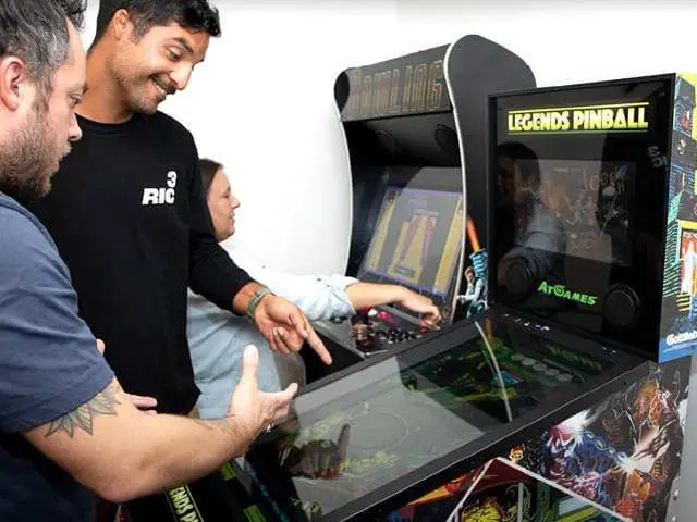 Alt view image 6 of 7 - Legends Pinball, Full Size Arcade Machine, Home Arcade, Classic Retro Video Games, 22 Built In Licensed Genre-Defining Pinball Games, Black Hole, Haunted House, Rescue 911, WiFi, HDMI, Bluetooth