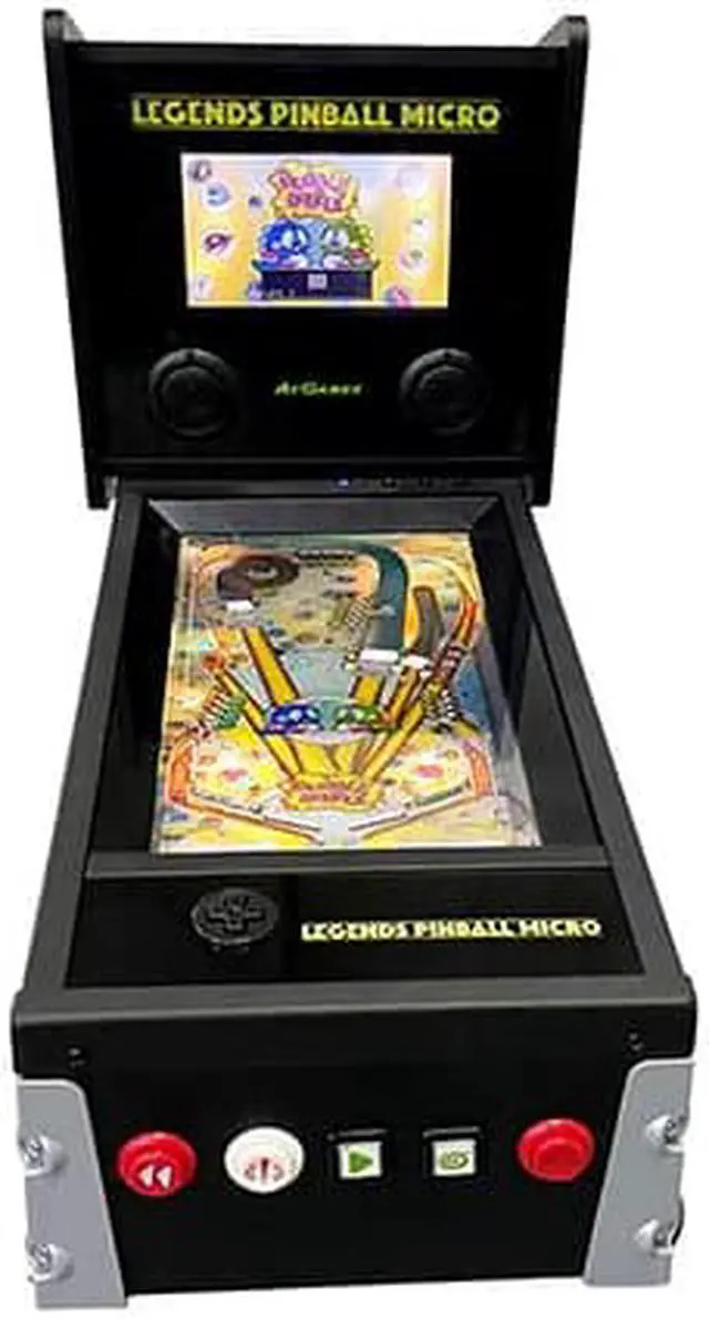 Alt view image 4 of 6 - Legends Pinball Micro, Arcade Machine Console, Classic Retro Video Games, 50 Built in Licensed Pinball Games, Space Invaders, Bubble Bobble,Time Machine, WiFi, HDMI, Bluetooth