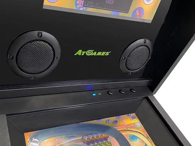 Alt view image 5 of 6 - Legends Pinball Micro, Arcade Machine Console, Classic Retro Video Games, 50 Built in Licensed Pinball Games, Space Invaders, Bubble Bobble,Time Machine, WiFi, HDMI, Bluetooth