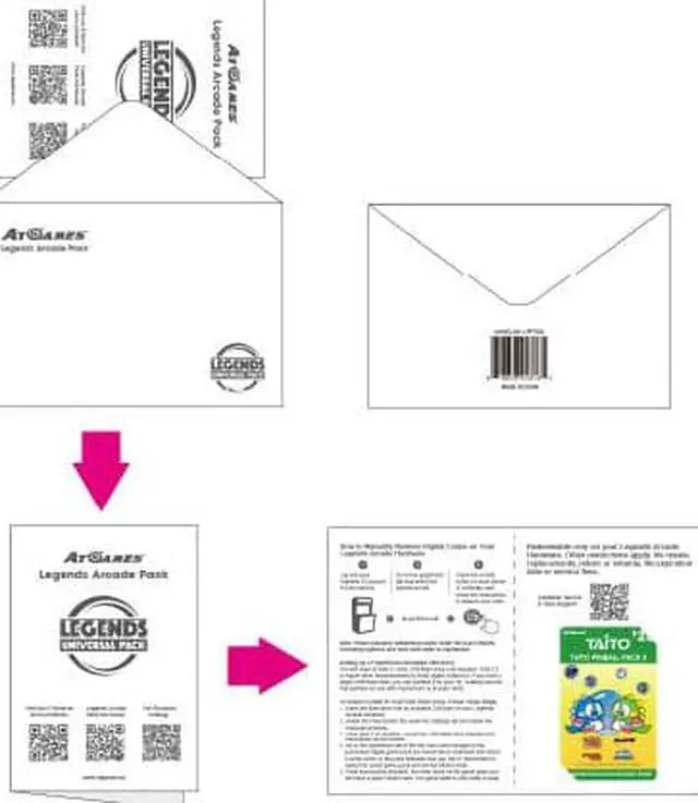 Alt view image 7 of 7 - Taito Pinball Pack 3 Game Card For All Legends Arcade Machines, Download and Play Taito Pinball Games ARKANOID, BUBBLE BOBBLE, RAINBOW ISLANDS, THE LEGEND OF KAGE