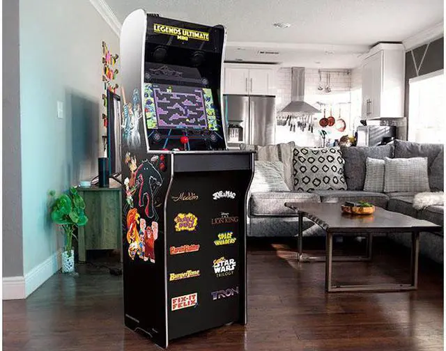 Alt view image 2 of 6 - Legends Ultimate Mini, Full Height Arcade Game Machine, Home Arcade, Classic Retro Video Games, 150 Licensed Arcade and Console Games, Action Fighting Puzzle Sports & More, WiFi, HDMI, Bluetooth