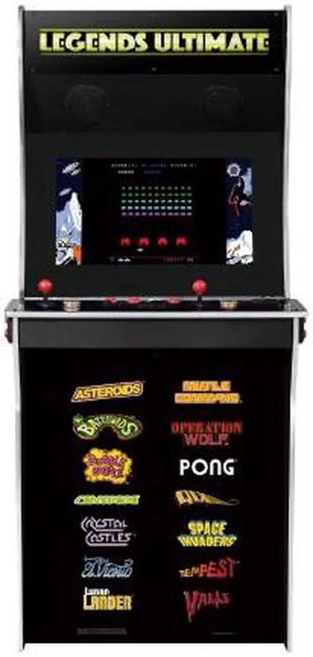 Alt view image 2 of 7 - AtGames Legends Ultimate Arcade, Full Size Game Machine, Home Arcade, Classic Retro Video Games, 300 Licensed Arcade and Console Games, Action Fighting Puzzle Sports & More, WiFi, HDMI, Bluetooth