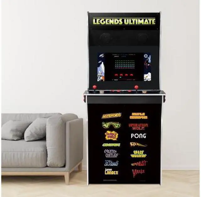 Alt view image 6 of 7 - AtGames Legends Ultimate Arcade, Full Size Game Machine, Home Arcade, Classic Retro Video Games, 300 Licensed Arcade and Console Games, Action Fighting Puzzle Sports & More, WiFi, HDMI, Bluetooth
