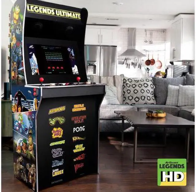 Alt view image 5 of 7 - AtGames Legends Ultimate Arcade, Full Size Game Machine, Home Arcade, Classic Retro Video Games, 300 Licensed Arcade and Console Games, Action Fighting Puzzle Sports & More, WiFi, HDMI, Bluetooth