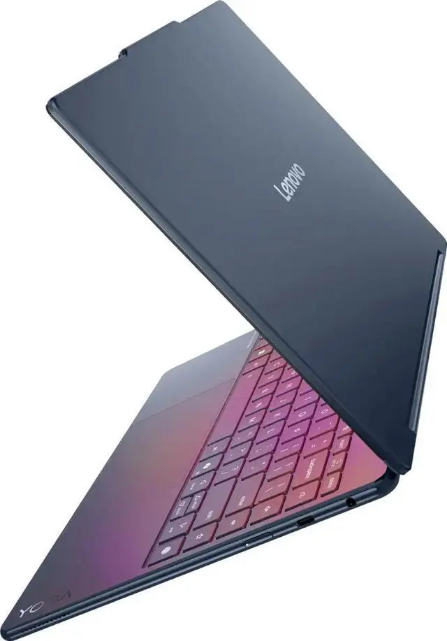 Alt view image 2 of 6 - Lenovo Yoga HIGH PERFORMANCE 2-in-1 Laptop 14.0" Touchscreen OLED 2.8K Display (Intel Ultra 7-258V, 32GB LPDDR5X, 1TB SSD, Backlit KB, Fingerprint, 2 Thunderbolt 4, WiFi 7, Webcam, Win 11 Home)