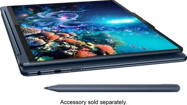 Alt view image 4 of 6 - Lenovo Yoga HIGH PERFORMANCE 2-in-1 Laptop 14.0" Touchscreen OLED 2.8K Display (Intel Ultra 7-258V, 32GB LPDDR5X, 1TB SSD, Backlit KB, Fingerprint, 2 Thunderbolt 4, WiFi 7, Webcam, Win 11 Home)