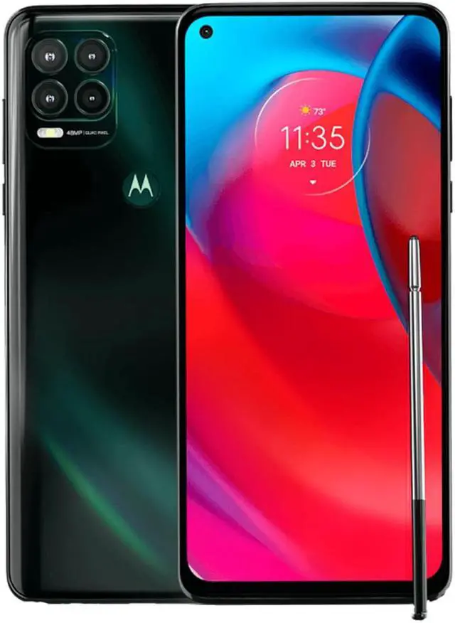 Alt view image 5 of 8 - Motorola Moto G Stylus 5G | T-Mobile | Cosmic Emerald | 128 GB