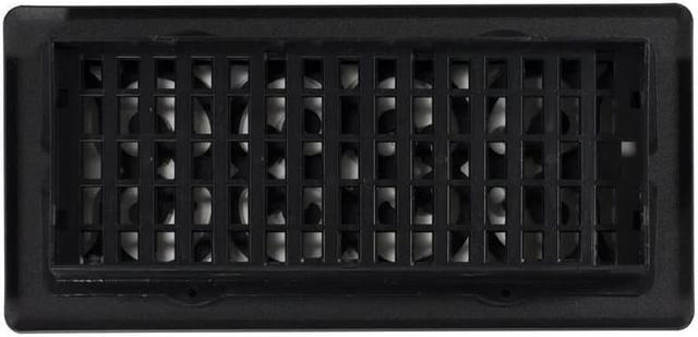 Alt view image 5 of 7 - DECOR GRATES ST410 Floor Register 5.5 X 11.5, Textured Black, Cast Iron