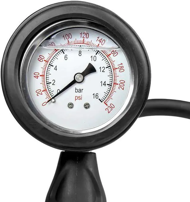 Alt view image 2 of 6 - Analog Tire Inflator With Oil-Filled Pressure Gauge