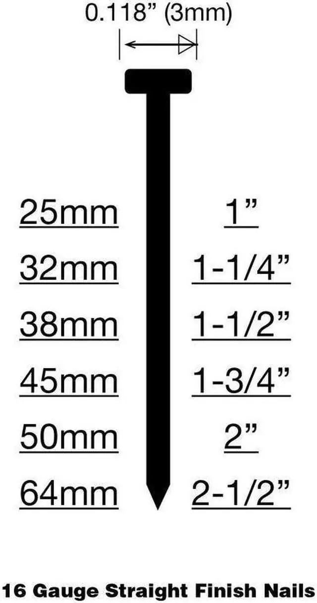Alt view image 7 of 11 - Pneumatic 16-Gauge 2-1/2 In. Straight Finish Nailer