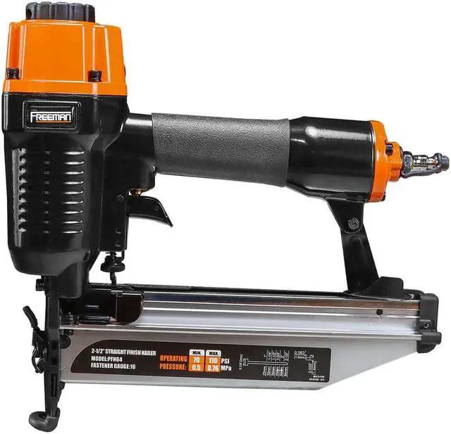 Alt view image 2 of 11 - Pneumatic 16-Gauge 2-1/2 In. Straight Finish Nailer