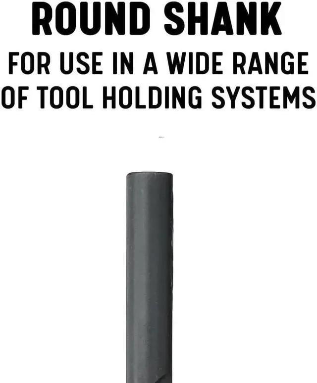 Alt view image 3 of 14 - 1 in. x 18 in. High Speed Steel Extra Long Drill Bit with Straight Shank