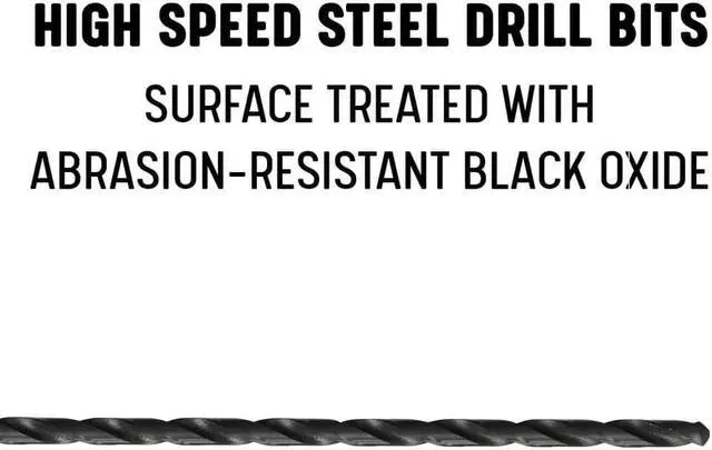 Alt view image 5 of 14 - 1 in. x 18 in. High Speed Steel Extra Long Drill Bit with Straight Shank