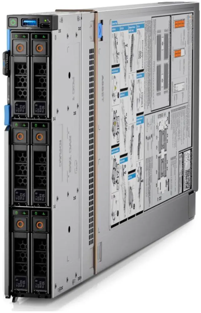 Main image of Dell PowerEdge MX750c 4SFF 2x Xeon Gold 5317 128GB RAM 2x 960GB SSD Server