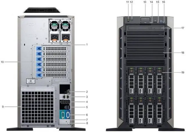 Main image of Dell PowerEdge T440 8LFF 2x Xeon Silver 4110 128GB RAM 4x 8TB HDD Server