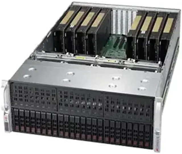 Main image of Supermicro SYS-4029GP-TRT with PSUs, Fans, Heatsinks 1x Xeon Gold 6132 512GB RAM 2TB SSD 3.84TB SSD Server
