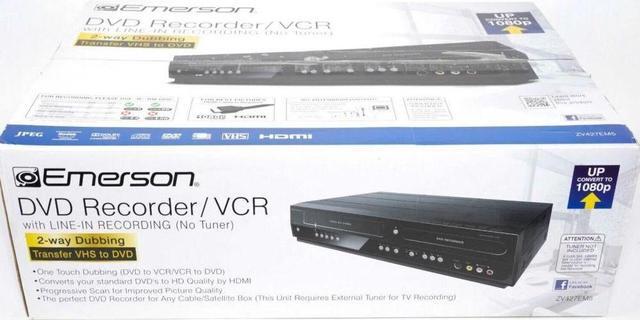 Main image of Emerson ZV427EM5 DVD Recorder VCR Combo VHS to DVD Dubbing 2 Way Dubbing