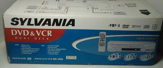Main image of Sylvania SRD3900 DVD VCR Combo with HDMI Adapter